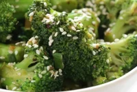 Orange Sesame Glazed Broccoli