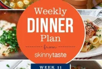 Skinnytaste Week 11 Dinner Plan and Recipes