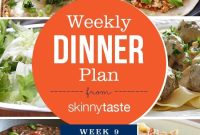 Skinnytaste Dinner Plan: Week 9 Menu and Recipes