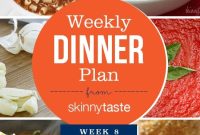 Skinnytaste Week 8 Dinner Meal Plan and Recipes