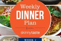 Skinnytaste Week 7 Dinner Plan: Recipes and Grocery List