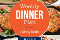 Skinnytaste Week 6 Dinner Plan: Recipes and Grocery List