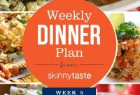 Skinnytaste Dinner Plan Week 5: Menu and Recipes