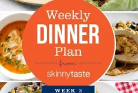 Skinnytaste Week 3 Dinner Meal Plan and Shopping List