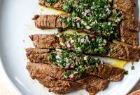 Grilled Flank Steak with Chimichurri