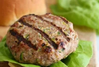 Juicy Turkey Burgers with Grilled Zucchini