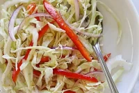 15-Minute Tangy Cabbage Slaw Recipe