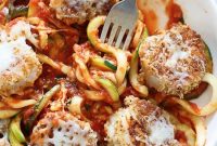 Garlic Parmesan Shrimp Zoodles for Two