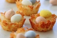 No-Bake Coconut Macaroon Nests Recipe