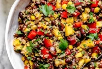Mango and Black Bean Quinoa Salad