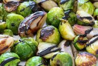 Balsamic-Glazed Roasted Brussels Sprouts with Shallots