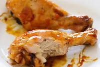Apricot-Glazed Baked Chicken with Sage and Lemon Zest