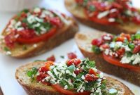 Two-Tomato Bruschetta: Cherry and Heirloom Tomatoes