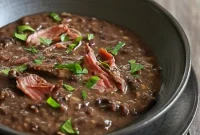 Instant Pot Smoked Turkey and Black Bean Soup