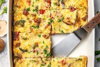 Sausage, Cheese and Veggie Breakfast Casserole Recipe