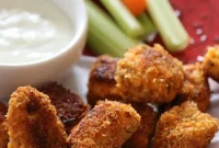 Crispy Oven-Baked Buffalo Chicken Nuggets