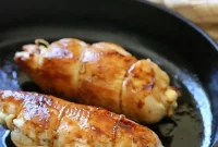 Prosciutto, Pear and Brie Stuffed Chicken Breast