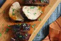 Roasted Pork Tenderloin with Fig Balsamic Glaze