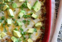 Fiesta Quinoa Enchilada Casserole