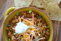 Spicy Buffalo Chicken and Bean Chili