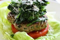 Turkey Burgers with Broccoli Rabe