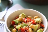 Quinoa Salad with Chickpeas and Creamy Avocado