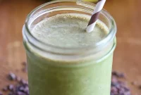 Peanut Butter Banana Cacao Green Smoothie Recipe