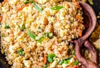 Cauliflower Fried Rice Recipe for Low-Carb Stir-Fry