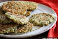 Crispy Cauliflower Fritters with Garlic Yogurt Dip