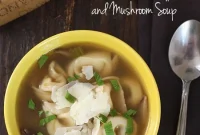 Creamy Mushroom Tortellini Soup