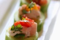 Fresh Ceviche Cucumber Cups Recipe