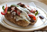 Philly Cheesesteak Stuffed Baked Potato Recipe