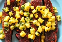Cajun Blackened Salmon with Mango Salsa