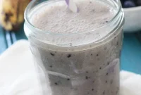 Blueberry Banana Oatmeal Breakfast Smoothie Recipe