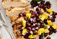 Grilled Chicken with Mango and Black Bean Salad