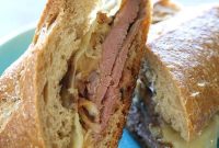 Roast Beef Sandwich with Melted Swiss and Caramelized Onions