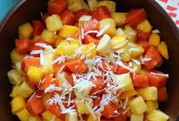 Tropical Fruit Salad Recipe with Honey Lime Dressing