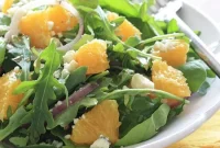 Arugula and Orange Salad with Gorgonzola and Red Onion Recipe