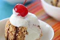 Mexican Fried Ice Cream Without Frying (Crispy Coating)