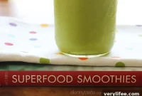 Mango Banana Green Smoothie with Hemp Seeds