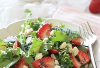 Strawberry Gorgonzola Salad with Creamy Poppy Seed Dressing