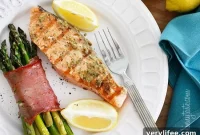 Grilled Salmon with Garlic Dijon and Fresh Herbs