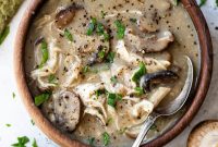 Creamy Chicken and Mushroom Soup Recipe