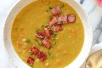 Pressure Cooker Split Pea Soup with Ham Recipe