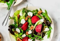 Beet Salad with Goat Cheese and Candied Pecans Recipe