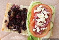 Greek Salad Sandwich Recipe with Feta and Kalamata Olives