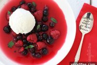 Summer Raspberry and Blueberry Gazpacho Recipe with Fresh Mint