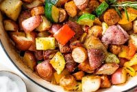 One-Pan Sausage, Potatoes and Summer Vegetables