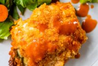 Buffalo Chicken Stuffed Breasts with Creamy Cheese Filling