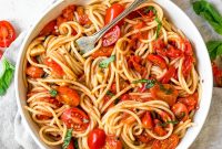 Roasted Grape Tomato Pasta Sauce